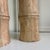 2020s Natural Hand Carved Solid Mango Wood Large Bamboo Style Candle Holders Pillars (Set of 2) For Sale - Image 5 of 6