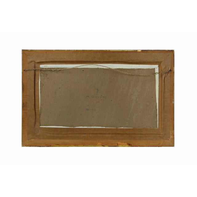Vintage seascape painting by Fred D. Thompson titled 'A Gray Day'. Signed in the lower right corner. Framed, wired and...