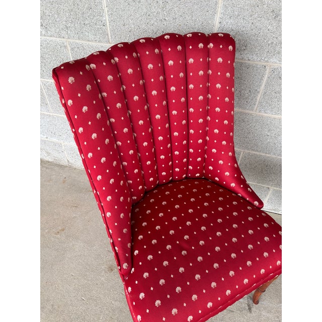 Traditional Federal Style Channel Back Tapered Marlboro Leg Fireside Chairs - A Pair For Sale - Image 3 of 10