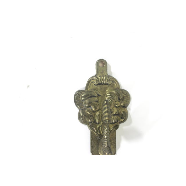 English Vintage Brass Serpent Hook For Sale - Image 3 of 10