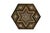 Moroccan 2 VTG Hexagonal Marquetry Mop Mosaic Inlaid Wooden Jewelry Trinket Boxes Pair For Sale - Image 3 of 18
