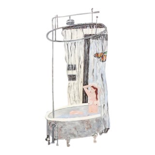 Original Painting on Canvas of Artist’s Studio For Sale