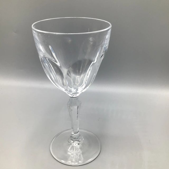 Cristal D’Arques Durand Washington Claret Crystal Wine Glasses-Set of 6 For Sale In Sacramento - Image 6 of 13