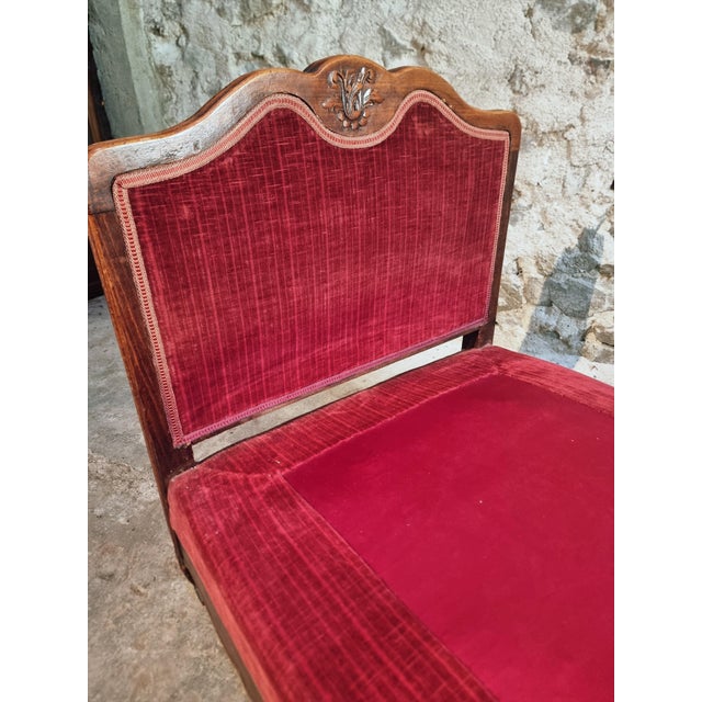 Antique Louis XV French Adjustable Beechwood Frame Daybed, 1920s For Sale - Image 10 of 18