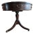 Luxury Baker Furniture Regency Mahogany Drum Table With Brass Casters For Sale