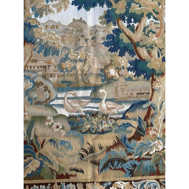 2000 - 2009 Handwoven Landscape with River and Birds Tapestry in the style of Aubusson, 2000 For Sale - Image 5 of 18