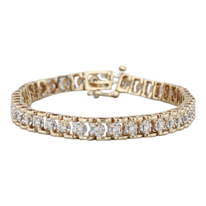 1.75ctw Diamond Tennis Bracelet 14k Yellow Gold 7.5" 6mm