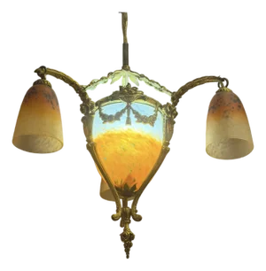 Antique French Art Deco Chandelier