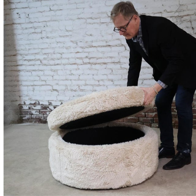 Leo Storage Ottoman (Grade C) For Sale - Image 4 of 4