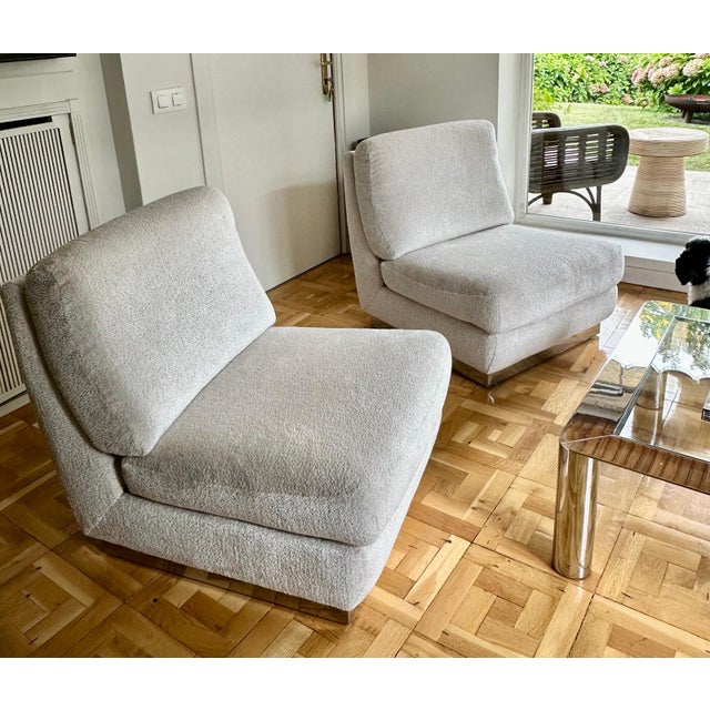 Sofa & Chairs attributed to Jacques Charpentier, 1970, Set of 3 For Sale - Image 4 of 18