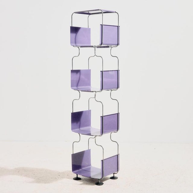 Space Age Italian Standing Shelf, 1970s For Sale - Image 12 of 12