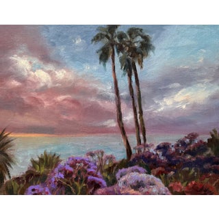 Original Fine Art Painting - Laguna by Twilight For Sale