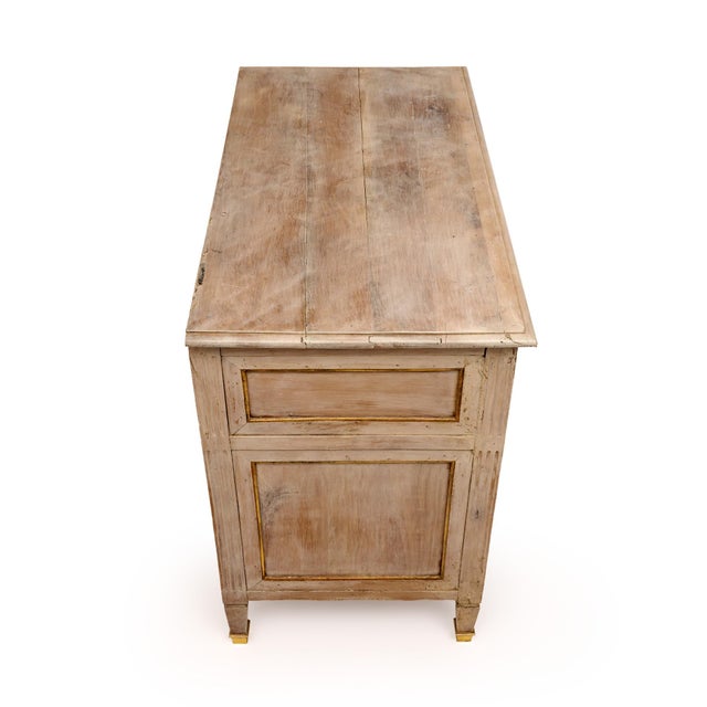 Wood French Antique, Louis XVI Period Chest of Drawers, Painted For Sale - Image 7 of 10