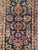 19th Century Antique Sarouk Lilian Runner Rug, Hand-Knotted Wool, Floral Pattern, Navy & Red, 3x9 For Sale - Image 5 of 12
