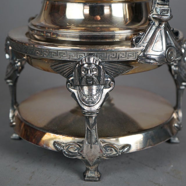 Late 19th Century Antique Figural Silver Plated Tilting Tea Pot, Circa 1890 For Sale - Image 5 of 12