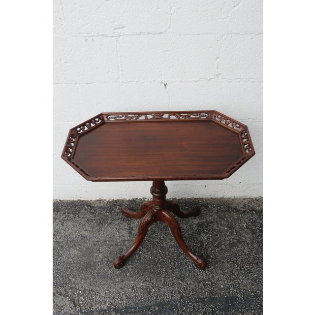 Early 20th Century Early 20th Century French Hand Carved Side Table For Sale - Image 5 of 12