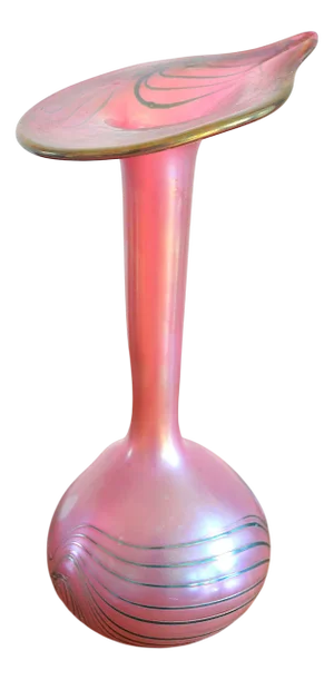 Art Nouveau Studio Glass Vase, 1980s