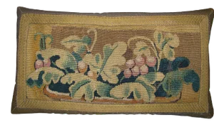 17th Century Antique Flemish Tapestry Pillow