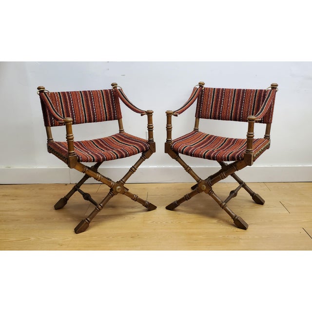 1970s Vintage Drexel Director/Campaign Chairs a Pair Chairish
