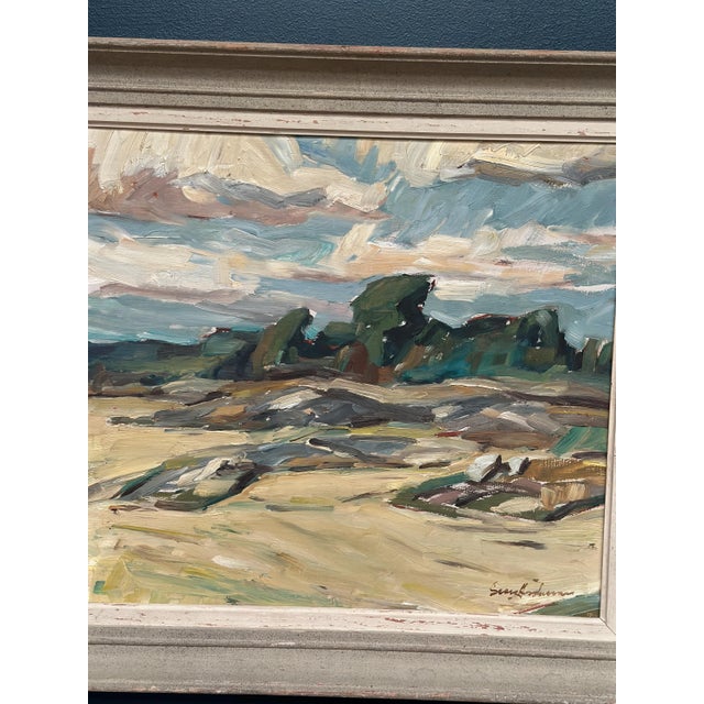 Georg Andersson, Mountains Landscape, 1950s, Oil Painting on Canvas, Framed For Sale - Image 4 of 17