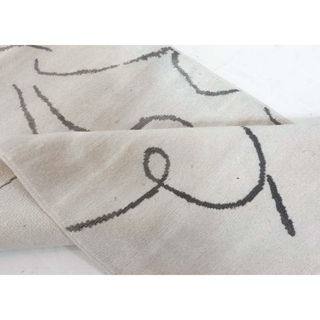 Art Deco Modern Art Deco Style Hand-Knotted Wool and Silk Runner by Doris Leslie Blau For Sale - Image 3 of 8