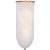 AERIN for Visual Comfort Signature Rosehill Linear Wall Light in Hand-Rubbed Antique Brass with White Strie Glass For Sale