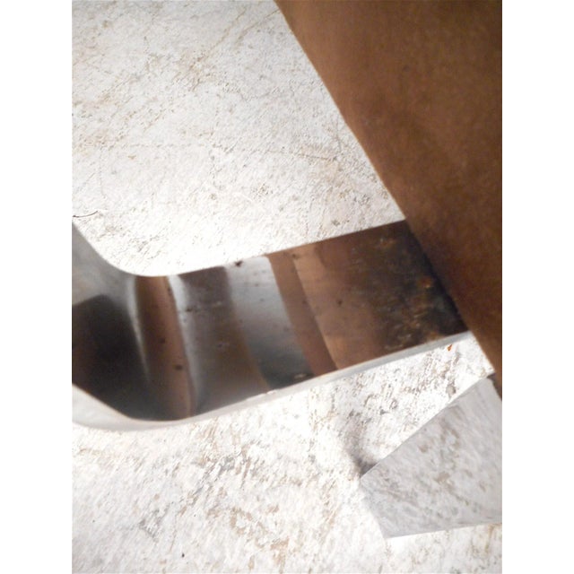 Midcentury Upholstered Bench With Storage Compartment For Sale - Image 9 of 10