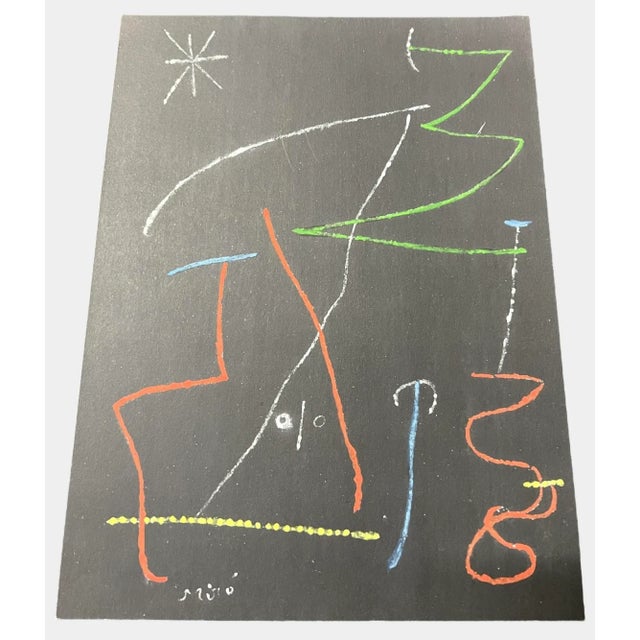 &nbsp;Joan Miró( Spain, 1893 - 1983) pochoir, untitled work from the 1958 publication&nbsp;XXe Siècle.&nbsp; Unframed,...