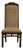 Bernhardt Furniture Solid Walnut Asian Chinoiserie Style Dining Side Chair For Sale