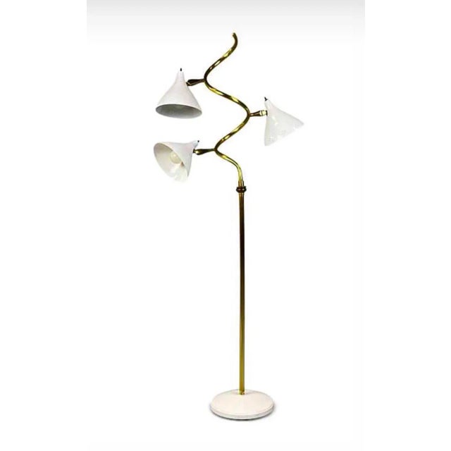 1960s Gino Sarfatti Style Spiral Floor Lamp For Sale - Image 12 of 12