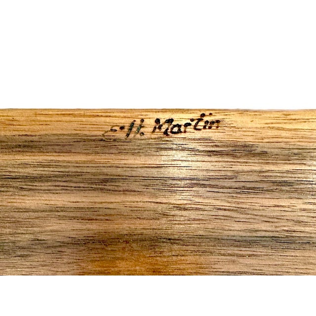 Wood Hand Carved English Georgian Style Handled Gallery Butlers / Serving / Accent Tray in Walnut For Sale - Image 7 of 7