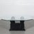 Glass Modern Faux Black Marble Sphere Coffee Table For Sale - Image 7 of 9