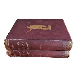 Set 2 Antique Rollins Ancient History For Sale