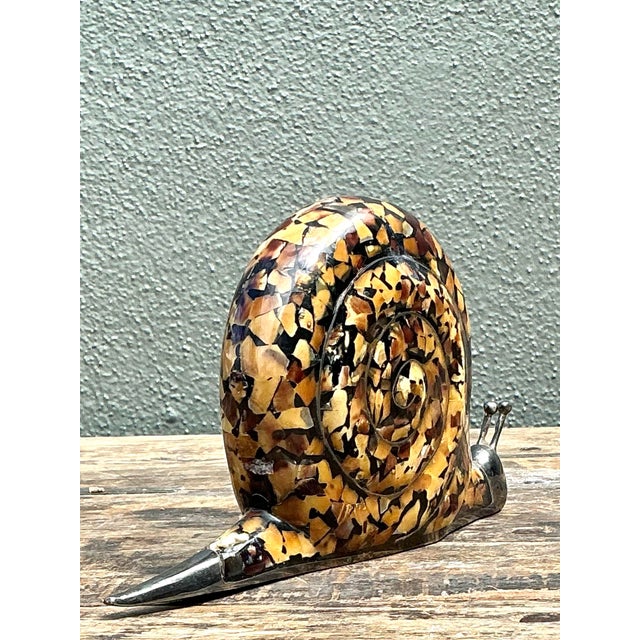 Vintage Coconut Shell Snail For Sale - Image 12 of 12