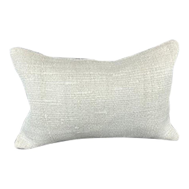 16 x 24 Hemp Pillow Turkish Cushion Natural White Pillow Cushion Cover For Sale