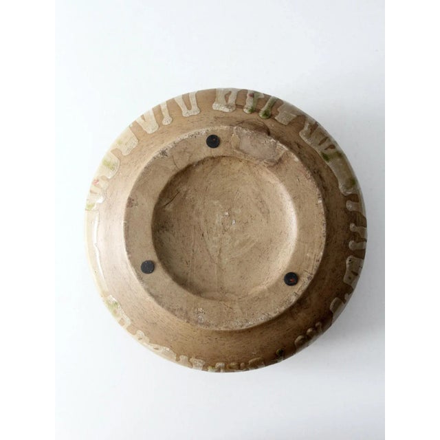 Ceramic Vintage Studio Pottery Disc Vase For Sale - Image 7 of 9