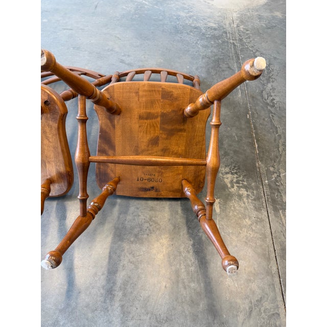 1980s Pair of Ethan Allen Chairs For Sale - Image 10 of 11