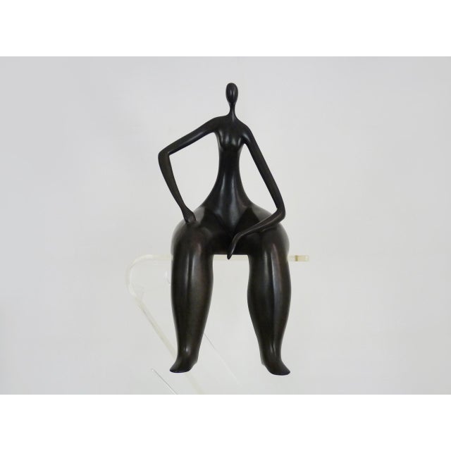 Marie-Madeleine Gautier, Con Gichio, Bronze Sculpture For Sale - Image 11 of 11
