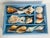 Coastal Vintage Sea Shell Collection Coastal Marine Specimens in Blue Box For Sale - Image 3 of 6