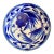19th C. Japanese Kyoto Earthenware Cobalt Blue Fish Bowl For Sale