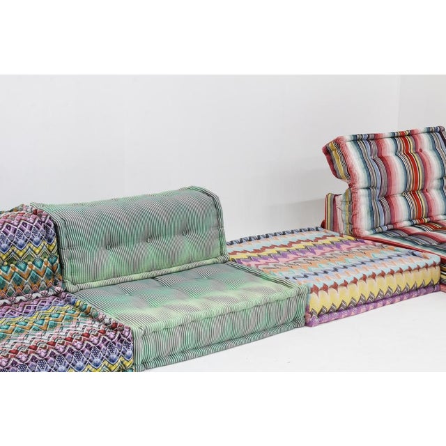 Mah Jong Modular Sofa with Upholstery from Missoni by Hans Hopfer for Roche Bobois, 2010s, Set of 7 For Sale - Image 12 of 14