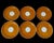 Ceramic Vintage MCM Rosenthal Studio Line Wolf Karnagel Punktal Gelber Design 6 Cups and Saucers For Sale - Image 7 of 11