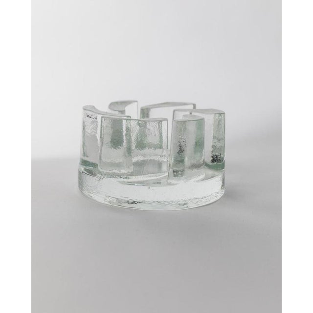 Brutalist Vintage Brutalist Glass Warmer from Georgshütte, Germany, 1970s For Sale - Image 3 of 11