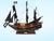 Art Deco Handmade Black Pearl Pirate Ship Model – Large Wooden Tall Ship for Nautical Home & Office Decor For Sale - Image 3 of 6