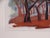 Mid-Century Modern Mid 20th Century "Sycamore Grove" Signed Landscape Block Print by Anders Aldrin, Framed For Sale - Image 3 of 8