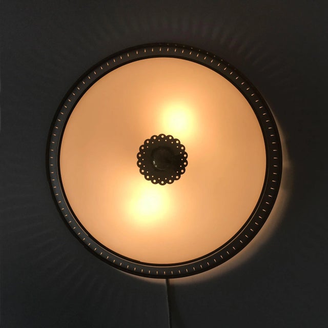1950s Mid-Century Modern Large Wall or Ceiling Lamp For Sale - Image 5 of 13