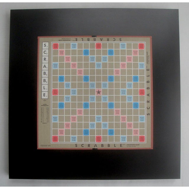 Framed Wall Hanging Scrabble Board Game Chairish