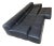Black Leather Tufty Time Sofa Attributed to B&b Italia For Sale