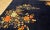 Navy Blue 1930s Black Floral Spray Antique Chinese Art Deco Carpet 8'10" X 11'6" Handknotted Wool Rug For Sale - Image 8 of 13