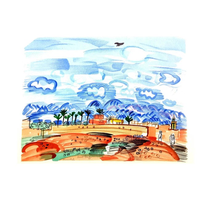 Blue Raoul Dufy (after) - Landscape - Lithograph 1965 For Sale - Image 8 of 8